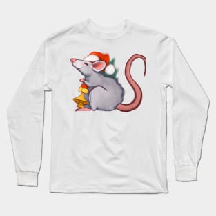 Cute Rat Drawing Long Sleeve T-Shirt